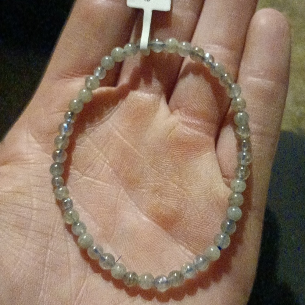 4mm Labradorite bracelet - Picture 2 of 2